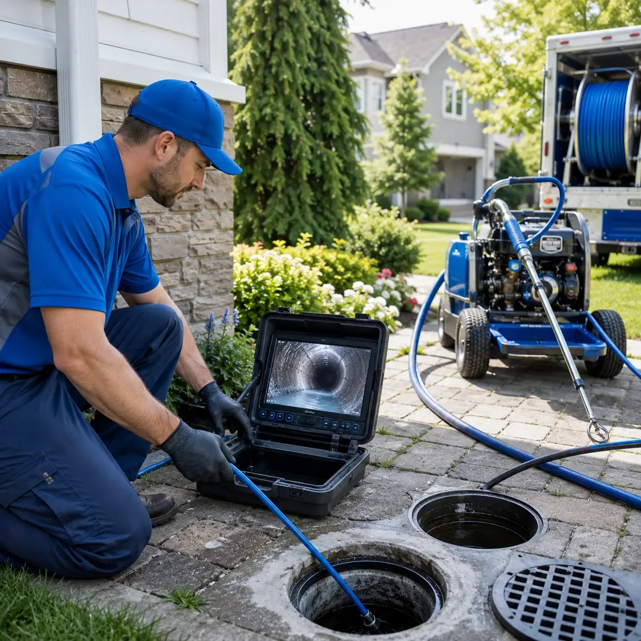 Outdoor drain cleaning professionals serving Frankenmuth, MI